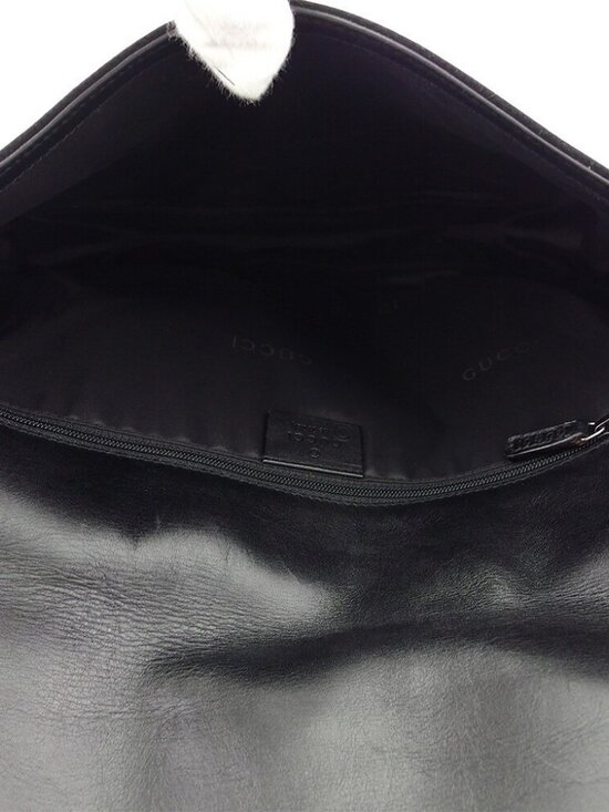 GUCCI Shoulder Bag Black Silver Women Authentic secondhand - Picture 7 of 7